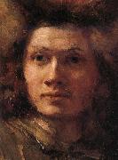 Rembrandt van rijn Details of  The polish rider painting